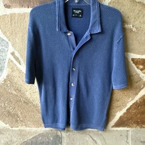 NWT Men’s Abercrombie & Fitch Textured short sleeve shirt